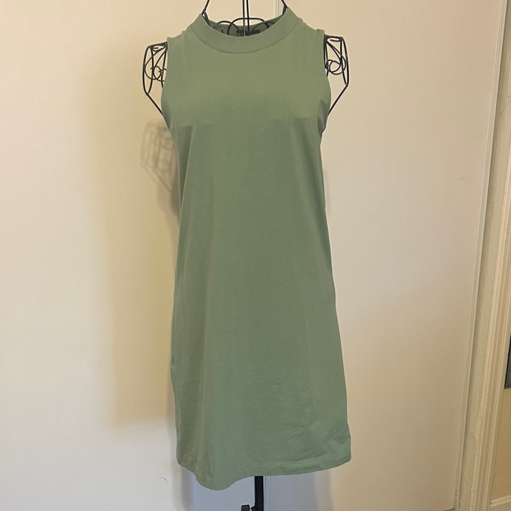 A New Day Sleeveless Mock Neck Dress Top in Sage Green Size XS